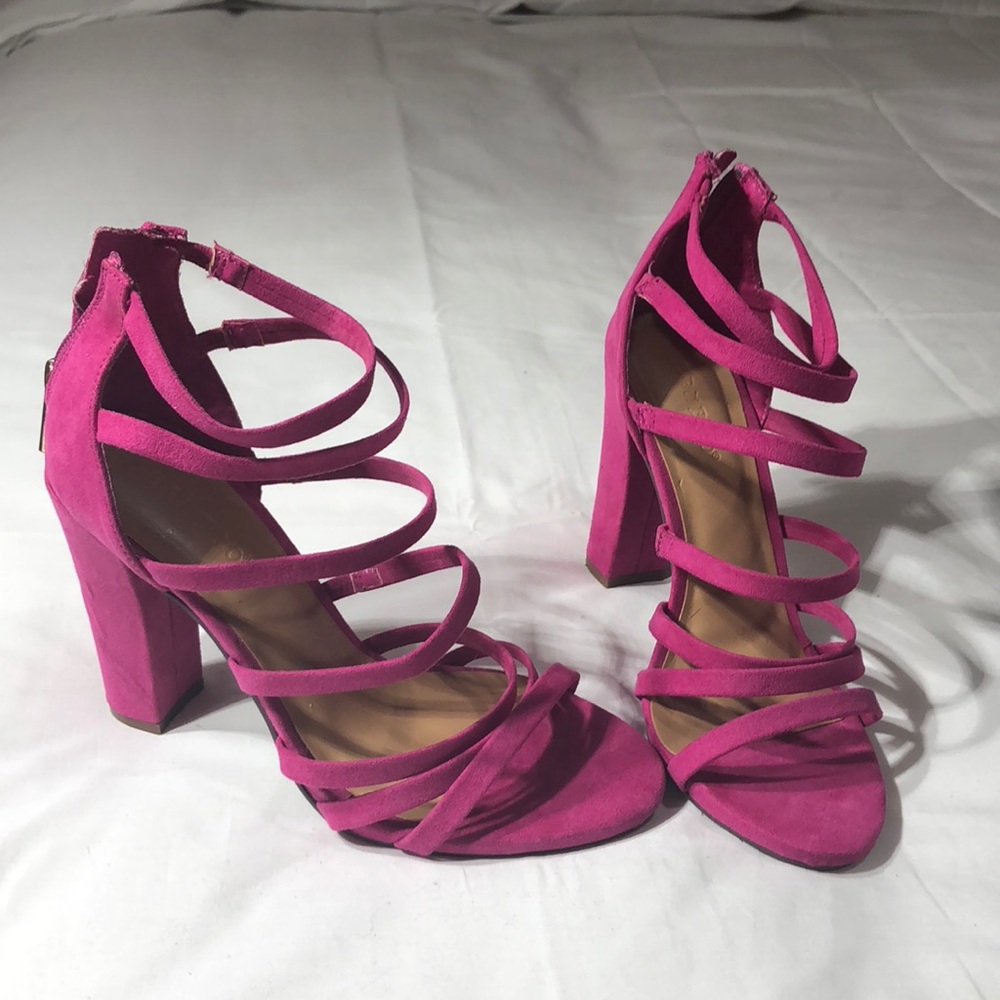 Pink high heels